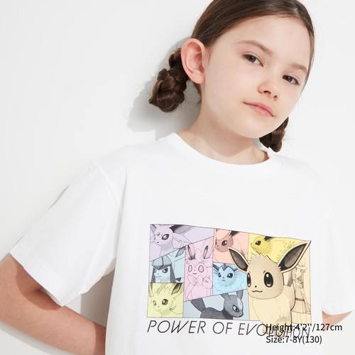 Детская футболка с рисунком Pokémon Masters UT Белого цвета