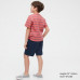 Детские легкие шорты из хлопчатобумажной саржи Темно-синего цвета