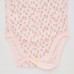 Боди с короткими рукавами для новорожденных Joy Of Print с цветочным принтом Розовая