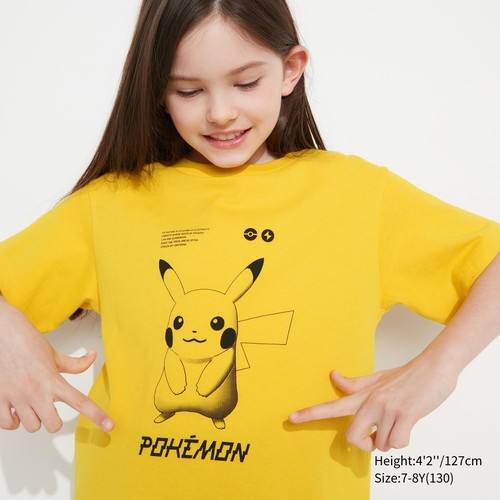 Детская футболка с рисунком Pokémon Masters UT Желтая