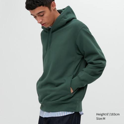 Спортивный пуловер с капюшоном Темно-Зеленая