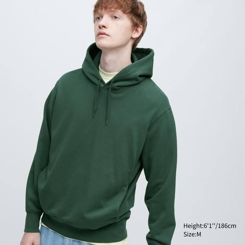 Спортивный пуловер с капюшоном Темно-Зеленая