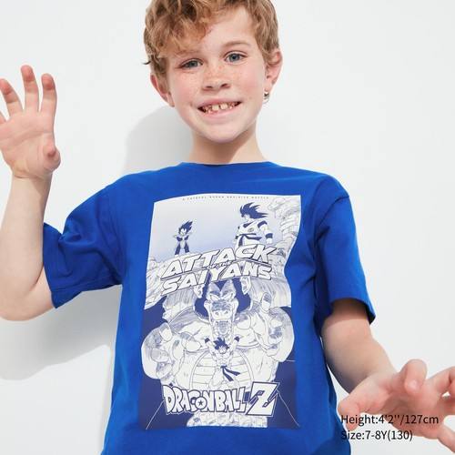 Детская футболка с рисунком Dragon Ball UT Синяя