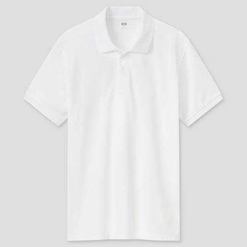 DRY рубашка-поло из Пике (сезон 2021) Белого цвета