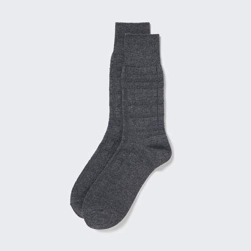 Клетчатые носки Темно-Серая