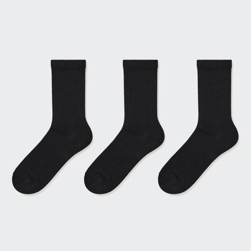 Носки В рубчик (Три Пары) Черный