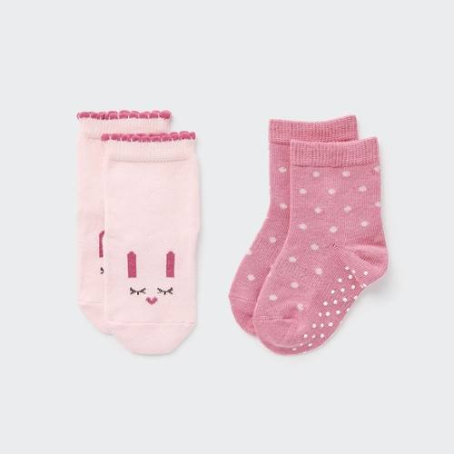 Детские носки (две пары) Розовая