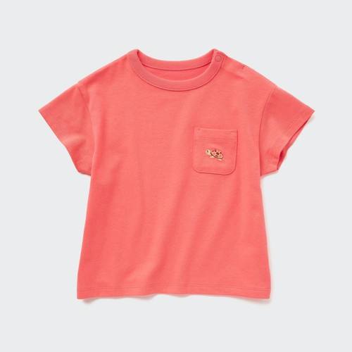 DRY футболка с короткими рукавами для малышей Красная
