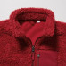 Детская ветрозащитная флисовая куртка Красная
