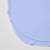 Бесшовная футболка с длинным рукавом и вырезом лодочкой AIRism Синяя