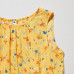 Платье без рукавов из вискозы с цветочным принтом для девочек Белоснежный