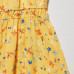 Платье без рукавов из вискозы с цветочным принтом для девочек Желтая