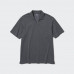 Рубашка-поло AIRism (шкиперский воротник) Черный