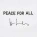 Графическая футболка Peace for All UT (Вим Вендерс) Белого цвета