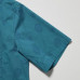Повседневная рубашка с короткими рукавами и принтом JW Anderson (открытый воротник) Синяя