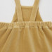 Вельветовое платье для малышей Желтая