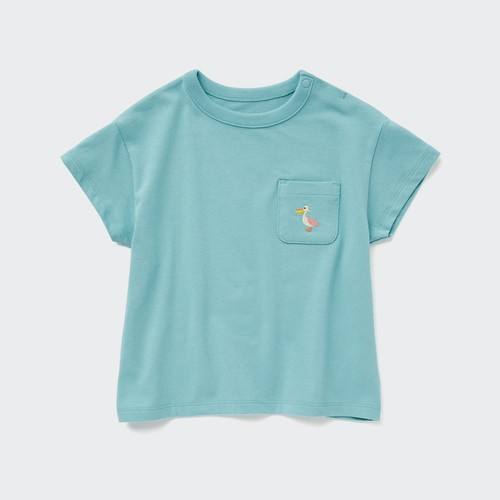 DRY футболка с короткими рукавами для малышей Зеленая