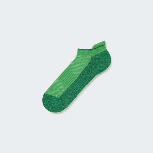Спортивные короткие носки с ворсовой подкладкой Зеленая