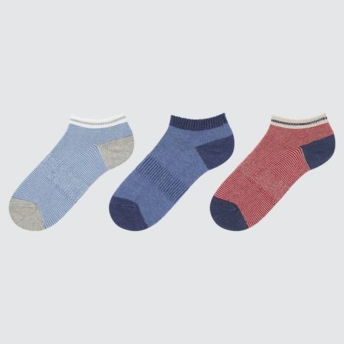 Детские короткие носки (три пары) Синяя