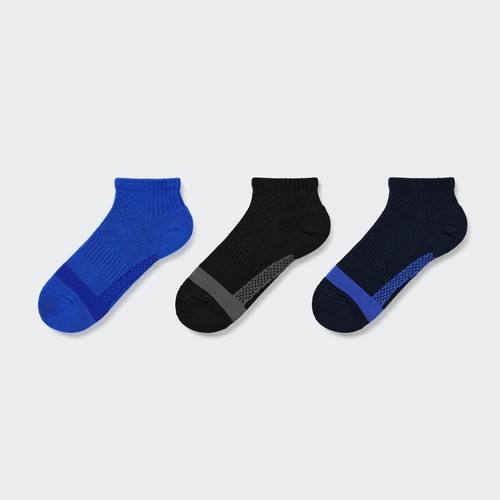 Детские короткие носки для поддержки свода стопы (три пары) Синяя