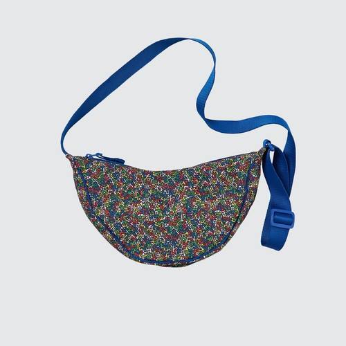 Круглая мини-сумка через плечо Keith Haring UT Синяя