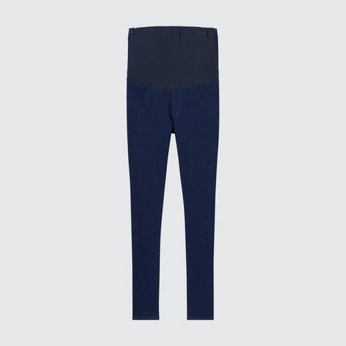 Ультра-эластичные джинсовые леггинсы для беременных, Брюки Синяя